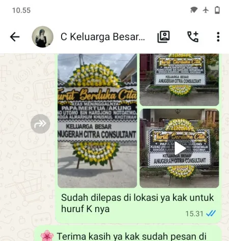 Pengiriman Papan Bunga Duka Grogol Utara