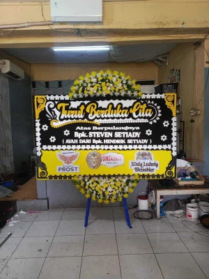 Papan Bunga di Grogol Utara