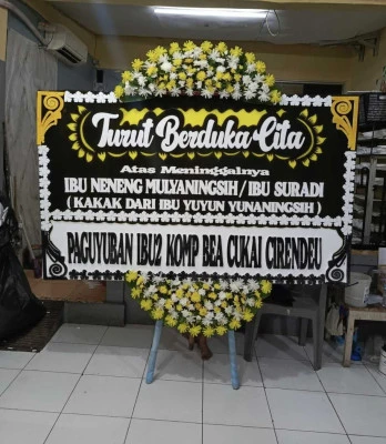 Papan Bunga di Grogol Utara