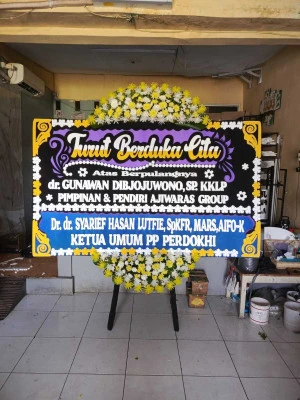 Papan Bunga di Grogol Utara